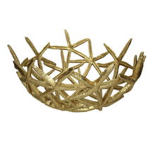 Schale Seastar Polyresin Gold 36.1x35.2x18.6cm