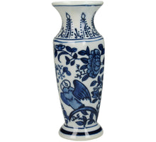 Vase Porzellan Blau 7x7x15,5cm