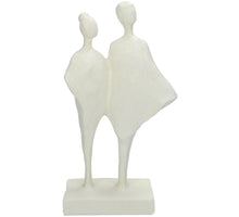 Ornament Paar Polyresin Weiß 17.2x8.7x30.7cm