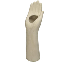 Vase Handkeramik Beige 39x11x14cm