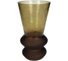 Vase Glas Braun 12x12x22,5cm