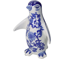 Ornament Pinguin Porzellan Blau 14x10x21,5cm