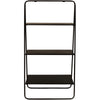 Schrank Metall Schwarz 110x37x57cm