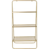 Schrank Metall Gold 110x37x57cm