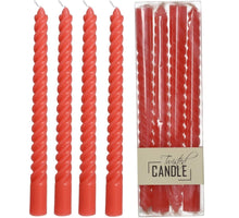 Kerze Twisted Wax Pfirsich 7.8x2.5x26cm BOX/4