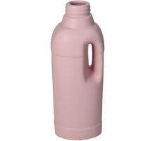 Vase Flasche Feines Steingut Rosa 9.3x8.8x25.5cm