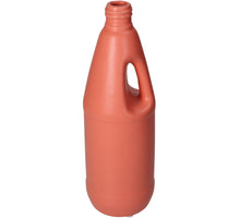 Vase Flasche Feines Steingut Pfirsich 9x9x27cm