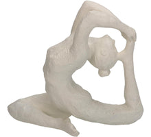 Ornament Frau Yoga Polyresin Elfenbein 21.5x9.7x18.5cm