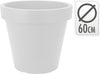 BLUMENTOPF EK RUND DURCHMESSER 40CM GRAU