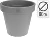BLUMENTOPF EK RUND DURCHMESSER 50CM ANTHRAZIT