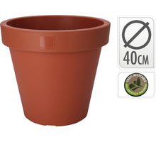 BLUMENTOPF EK RUND DURCHMESSER 40CM TERRA