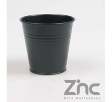 Zinktopf 0,5 l XXS D11 H10 B7,5 cm Schwarz