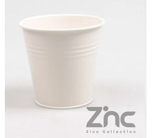 Zinktopf 0,5 l XXS D11 H10 B7,5 cm Creme