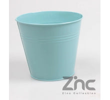 Zinktopf 0,5 l XXS D11 H10 B7,5 cm Seeblau