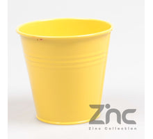 Zinktopf 0,5 l XXS D11 H10 B7,5 cm Gelb