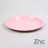 ZINK ONDERBORD ROND M 40X2.5 CM ANTIEK PINK