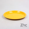 ZINK ONDERBORD ROND M 40X2.5 CM AMBER GEEL