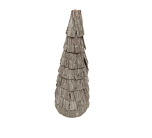 Xmastree wood H50cm white-wash