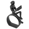 Bild Buch sitzend schwarz 14x6x20,5cm