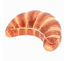Keramikschale mit Deckel, Croissantform, 18,3 x 18,3 x 45 cm