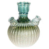 Keramik-Tulpenvase blau 22x22x27,5cm