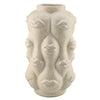 Keramikvase Lippenform beige 14x14x25cm