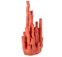 Vaas unique oranje 22,5x15x48cm