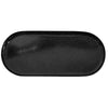 Metalltablett oval schwarz 33,5x14,5x2cm