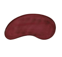 Metalltablett, nierenförmig, rosa, 52x24x2cm