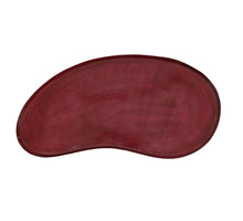 Metalltablett, nierenförmig, rosa, 57,5 x 27,5 x 2 cm