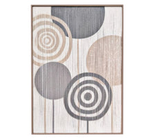 Malerei Draht Kreise 44x64x3cm A