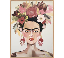 Gemälde Frida Kahlo, Pastell, 70x105cm