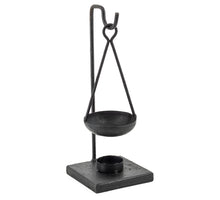 Duftbrenner Metall hängend 10x10x27cm schwarz