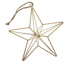 Hängender Stern gold 23x23x6cm