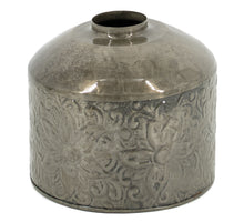 Metalen vaas olive 6x18x16cm