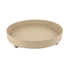 Metalen plateau sand texture 21x21x4,5cm