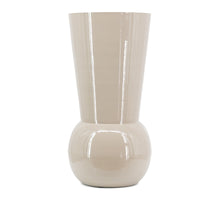 Metalen vaas Kiko glossy sand 25x25x50cm