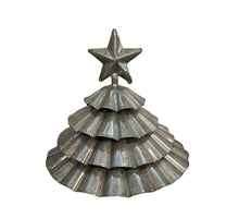 Metall-Weihnachtsbaum oliv 3x 12x 10,5cm