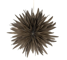 Kerstster snow 40cm taupe met pendel