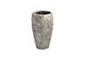 Vase Lava rund D18 H30cm Steingrau