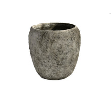 Globus Glas Lava D26 H26cm Steingrau