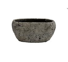 Schale Lava oval 28x17x14cm Stein Grau