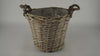 Oorpot grijs riet met jute oren 28cm