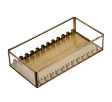 Displaybox für Fliesen, goldfarben, 23,5 x 12 x 5 cm