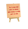 Fliese Friesisch „as it net kin sa't it moat“ 10,5x10,5x0,5cm Keramik