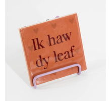 Fliesenaufschrift: Ich liebe dich.