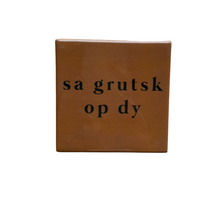 Fliese, stolz auf dich, Keramik, 10x10x0,5cm