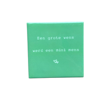 Fliese mit großem Wunsch, Keramik, 10x10x0,5cm