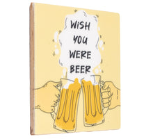 Fliesenaufkleber: Ich wünschte, du wärst Bier.