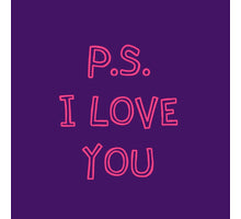 Fliesenaufkleber PS Ich liebe dich